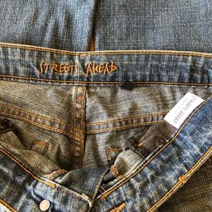 Bejeweled vintage street ahead jeans